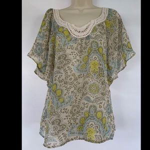 Gap Sheer top. Size large